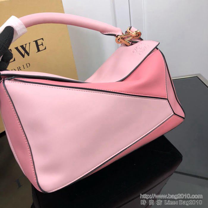 LOEWE羅意威 拼色熱銷款 puzzle bag 可折疊 牛皮手提肩背包 大小號 L0153  jdl1246